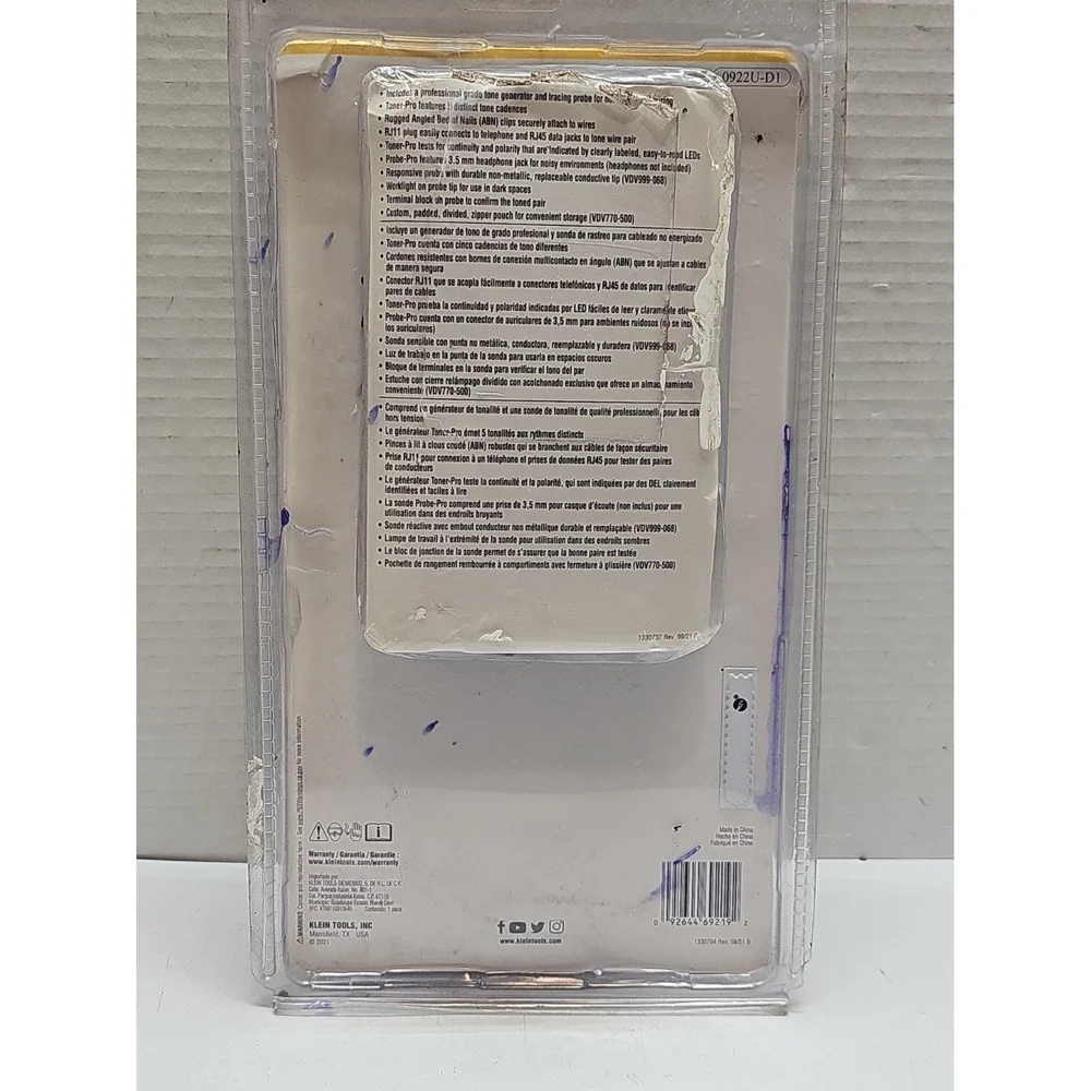 New Klein Tools VDV500-820 60V Tone and Probe Wire Tracing Kit